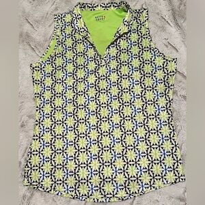 Bette & Court Active Geometric Colorful Print Shirt